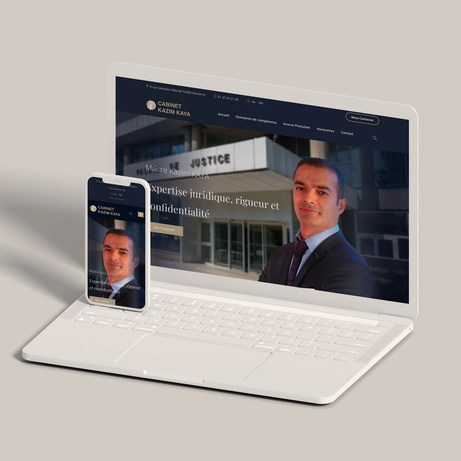 Création site web Cabinet Kazim Kaya — Webitectes