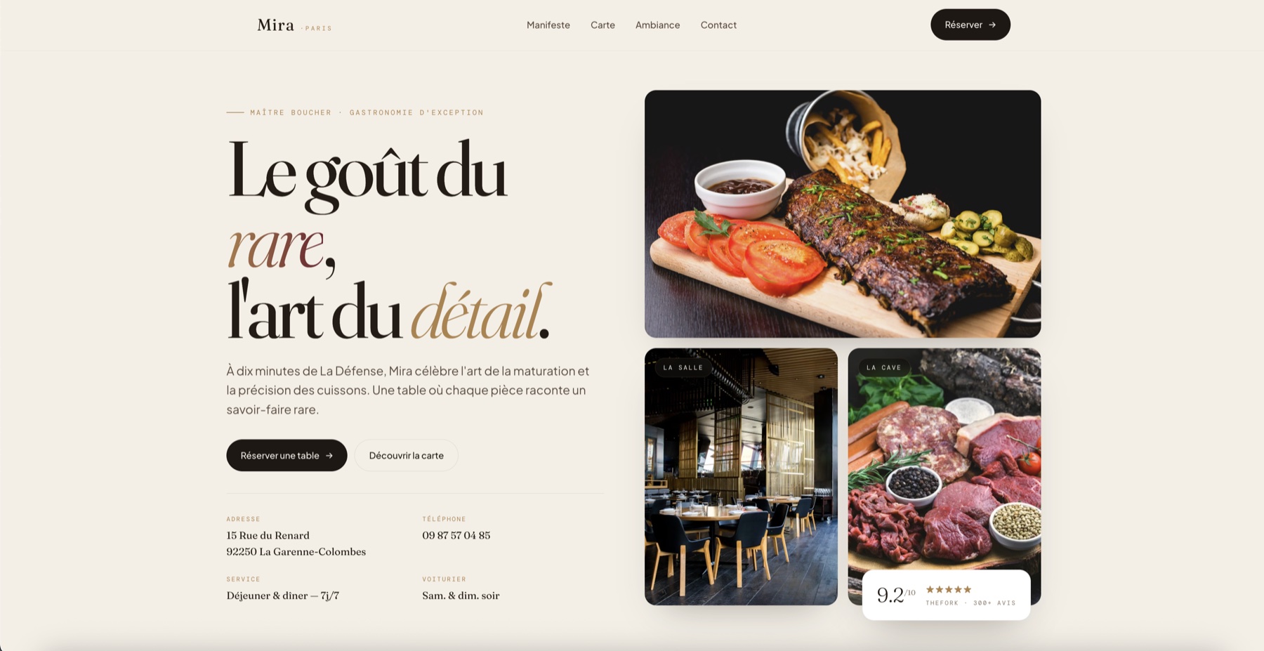 Mira Paris — Restaurant gastronomique